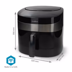 Nedis KAAF180BKW Friteuse à air chaud 7,2L 1800W Noir - Vue supplémentaire 7