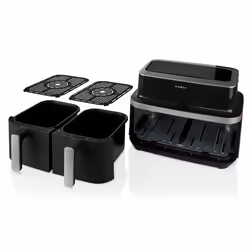 Nedis KAAF320BK Friteuse à air chaud Double 4,2L 2600W Noir - Vue supplémentaire 10