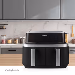 Nedis KAAF320BK Friteuse à air chaud Double 4,2L 2600W Noir - Vue supplémentaire 5