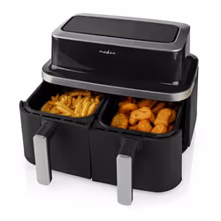 Nedis KAAF320BK Friteuse à air chaud Double 4,2L 2600W Noir - Vue supplémentaire 6