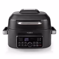 Nedis KAAFG600BK friteuse Unique 6 L Autonome 1660 W Friteuse d’air chaud Noir