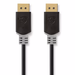 Nedis CCBW38010AT20, 2 m, DisplayPort, DisplayPort, Mâle, Mâle, Anthracite