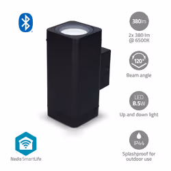 Nedis BTLOW05RGBW éclairage extérieur Éclairage mural extérieur LED 8,5 W G - Vue supplémentaire 5