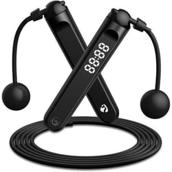 Corde à sauter - NEDIS - Noir - Bluetooth - Affichage LED - 3.00 m
