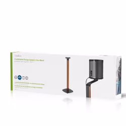 Nedis SPMT5770BN support de haut-parleurs Sol Métal, Bois Noir - Vue supplémentaire 11
