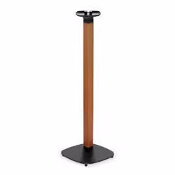 Nedis SPMT5770BN support de haut-parleurs Sol Métal, Bois Noir