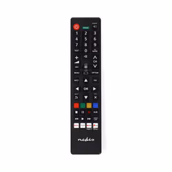Nedis TVRC45PASHBK, TV, IR Wireless, Appuyez sur les boutons, Noir