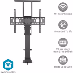 Cet élévateur Nedis SmartLife Wi-Fi motorisé est conçu pour dissimuler les téléviseurs à écran plat de 37 à 80 pouces dans le ...