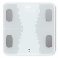 Nedis SmartLife Rectangle Blanc Pèse-personne électronique