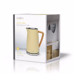 Nedis KAWK510EYW bouilloire 1,7 L 2200 W Jaune - Vue supplémentaire 8
