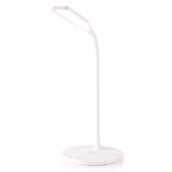Nedis LTLGQ4M2WT, Blanc, Acrylonitrile-Butadiène-Styrène (ABS), Caoutchouc, Bureau, 5,5 W, LED, 2700 K