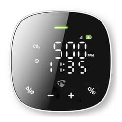 Nedis SmartLife Air Quality Monitor Noir, Blanc