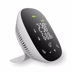 Nedis SmartLife Air Quality Monitor Noir, Blanc