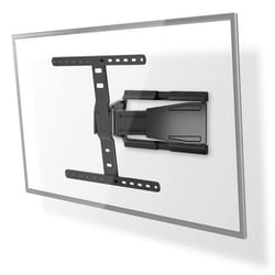 Support mural TV ultra-mince NEDIS - TVWM5560BK - Convient à écrans 43-90 pouces - Bras pivotants - Noir