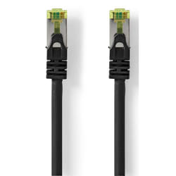 Nedis CCGL85420BK025 câble de réseau Noir 0,25 m Cat7 S/FTP (S-STP)