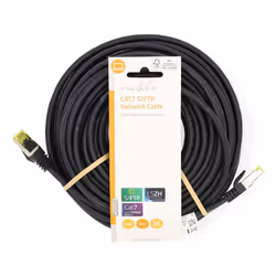 Nedis CCGL85420BK025 câble de réseau Noir 0,25 m Cat7 S/FTP (S-STP)