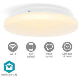Smartlife plafonnier wi-fi blanc chaud à frais rgb ronde diamètre: 260 mm 1820 lm 2700 - 6500 k IP44 classe én