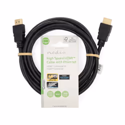 Nedis CVGL34060BK30 câble HDMI 3 m HDMI Type A (Standard) Noir