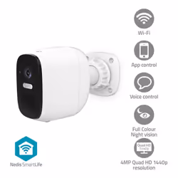 Caméra d'extérieur à batterie intelligente Wi-Fi -flexibilité maximale car elle est 100 % sans filFacile à connecter directem ...