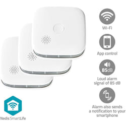Détecteur de fumée smartlife wi-fi alimenté par pile cycle de vie du capteur: 10 an(s) en 14604 durée de vie max. d'un