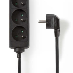 Prise D'Extension France Type E (cee 7/6) 3 Voies 3.00 M 3680 W 16 A Type De Mise À La Terre: Broche Terre 230 V