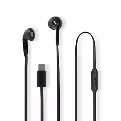 Nedis HPWD4024BK, Avec fil, Appels/Musique/Sport/Au quotidien, 20 - 20000 Hz, 14 g, Casque, Noir