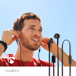 Nedis HPWD4024BK écouteur/casque Avec fil Ecouteurs Appels/Musique/Sport/Au quotidien USB Type-C Noir
