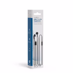 Nedis HPWD4024BK écouteur/casque Avec fil Ecouteurs Appels/Musique/Sport/Au quotidien USB Type-C Noir - Vue supplémentaire 5