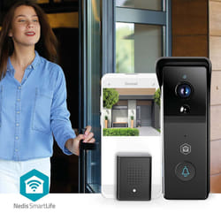 Vidéophone Smartlife Alimenté Par Pile 3mp Full Hd 1296p Microsd (non Inclus) Stockage Dans Le Cloud (facultatif) Ip44