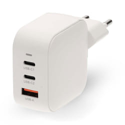 Nedis Chargeur mural 70W USB + 2x USB-C GaN PD3.0 (Blanc)