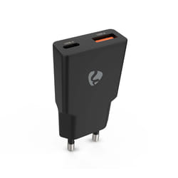 Nedis Chargeur mural 20W USB + USB-C GaN PD3.0 (Noir)
