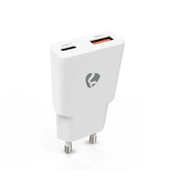 Nedis Chargeur mural 20W USB + USB-C GaN PD3.0 (Blanc)