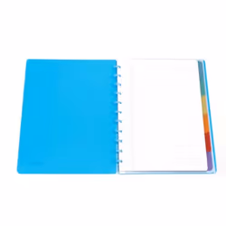 Atoma Cahier A4+ Quadrillé 5x5mm avec Intercalaires (Couleurs aléatoires)