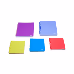 Atoma Cahier A4+ Quadrillé 5x5mm avec Intercalaires (Couleurs aléatoires)