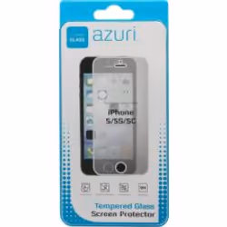 Azuri AZSPTGAPPIPH5, Apple, iPhone 5/5S, Résistant aux rayures, Transparent, 1 pièce(s)