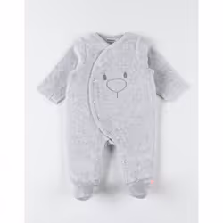 Noukie's T140132, Pyjama, Bébé (0-2 ans), Femelle, Gris, 6M, 68 cm