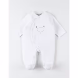 Noukie's T140131, Pyjama, Bébé (0-2 ans), Unisexe, Blanc, Coton, Polyester, 1M