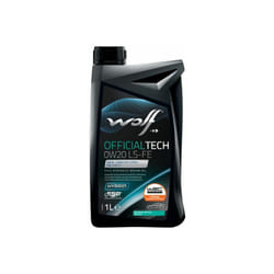 Huile moteur officialtech 0W20 ls-fe - Bidon de 1 litre - 8339271 - Ce produit de marque est neuf. - Wolf