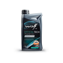 Wolf - Huile de transmission officialtech 75W90 mv - Bidon d'1 litre - 1049036 - Ce produit de marque est neuf.