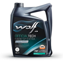 Huile moteur officialtech 5W30 sp extra - Bidon de 4 litres - 1049359 - Ce produit de marque est neuf. - Wolf