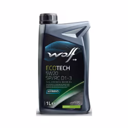 WOLF ECOTECH 5W20 SP/RC D1-3 - 16174 Cette huile réduit considérablement l'usure et garantit des économies de carburant et un ...