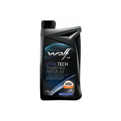 Wolf - Huile de transmission 75W80 mv premium - 1 l - 1048400 - Ce produit de marque est neuf.