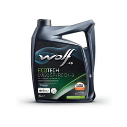 Wolf - Huile moteur ecotech 0W20 sp/rc D1-3 - Bidon de 5 litres - 1049892 - Ce produit de marque est neuf.