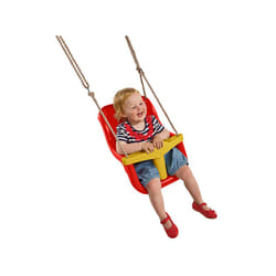 KBT - Siege bébé de luxe pour balançoire rouge et jaune