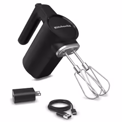 KitchenAid 5KHMR762BM mixeur Batteur à main Noir