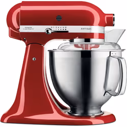 KitchenAid Artisan 5KSM185PS, 4,8 L, Rouge, Foie, 220 tr/min, Batteur, Pétrisseur, Mélange, 1,45 m