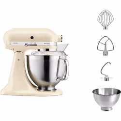 KitchenAid Artisan 5KSM185PS robot de cuisine 300 W 4,8 L Crème
