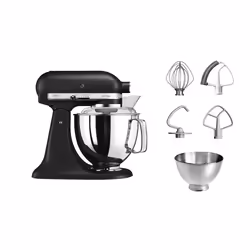 KitchenAid Artisan robot de cuisine 300 W 4,8 L Noir