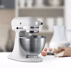 KitchenAid 5K45SSEWH Robot mixer 275 W Métallique, Blanc - Vue supplémentaire 6
