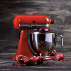 KitchenAid Artisan 5ksm125 robot de cuisine 300 W 4,8 L Rouge - Vue supplémentaire 6